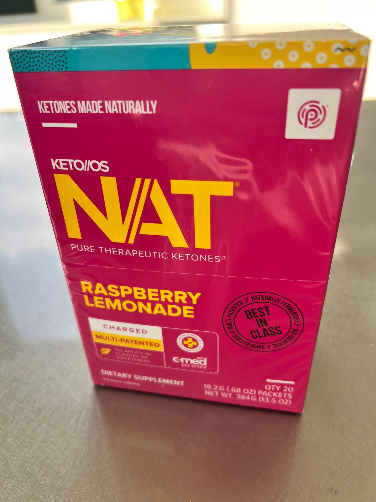 Pruvit Keto//OS NAT Ketones Raspberry Lemon (over datum), Sport en Fitness, Ophalen of Verzenden, Gebruikt, Poeder of Drank