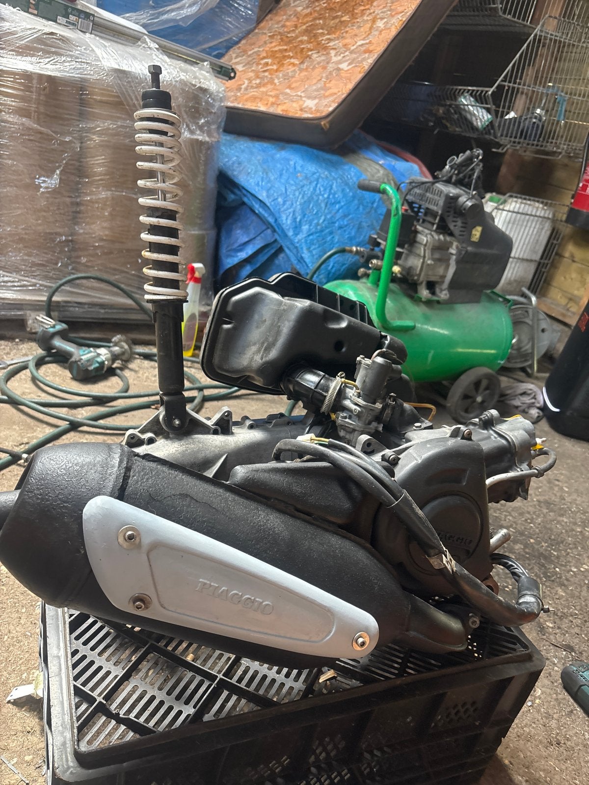 Hexagon 150cc blok - Gereviseerd en gespoten, Ophalen of Verzenden, Gebruikt, Blok, Piaggio