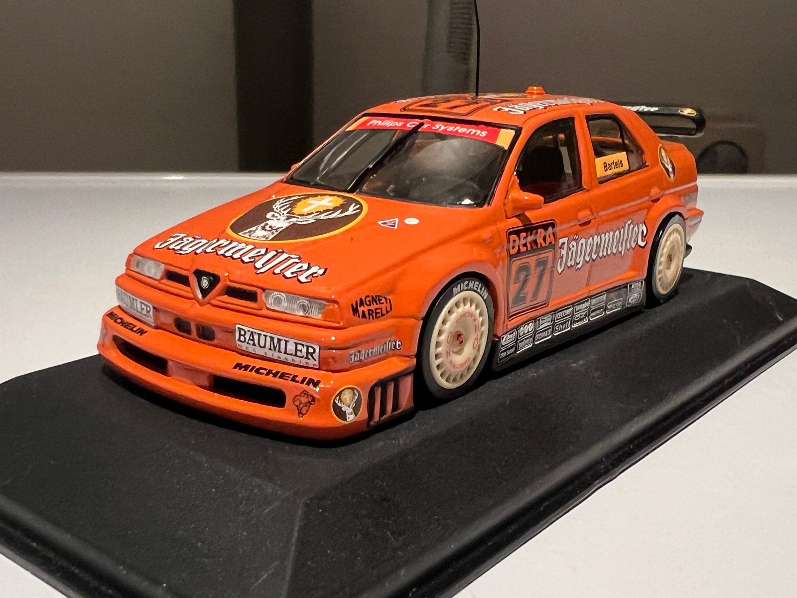 Alfa Romeo 155 V6 TI Jägermeister DTM modelauto, Hobby en Vrije tijd, Ophalen of Verzenden, Zo goed als nieuw, Overige typen