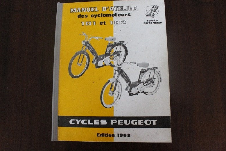 Peugeot 101 102 1968 manuel d'atelier werkplaatsboek, Fietsen en Brommers, Ophalen of Verzenden, Gebruikt