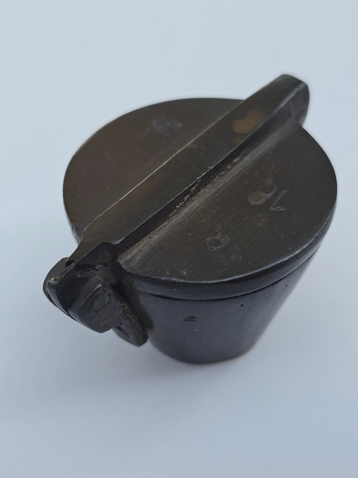 Antieke set koperen sluitgewichten / apothekers gewichten, Ophalen of Verzenden, Brons