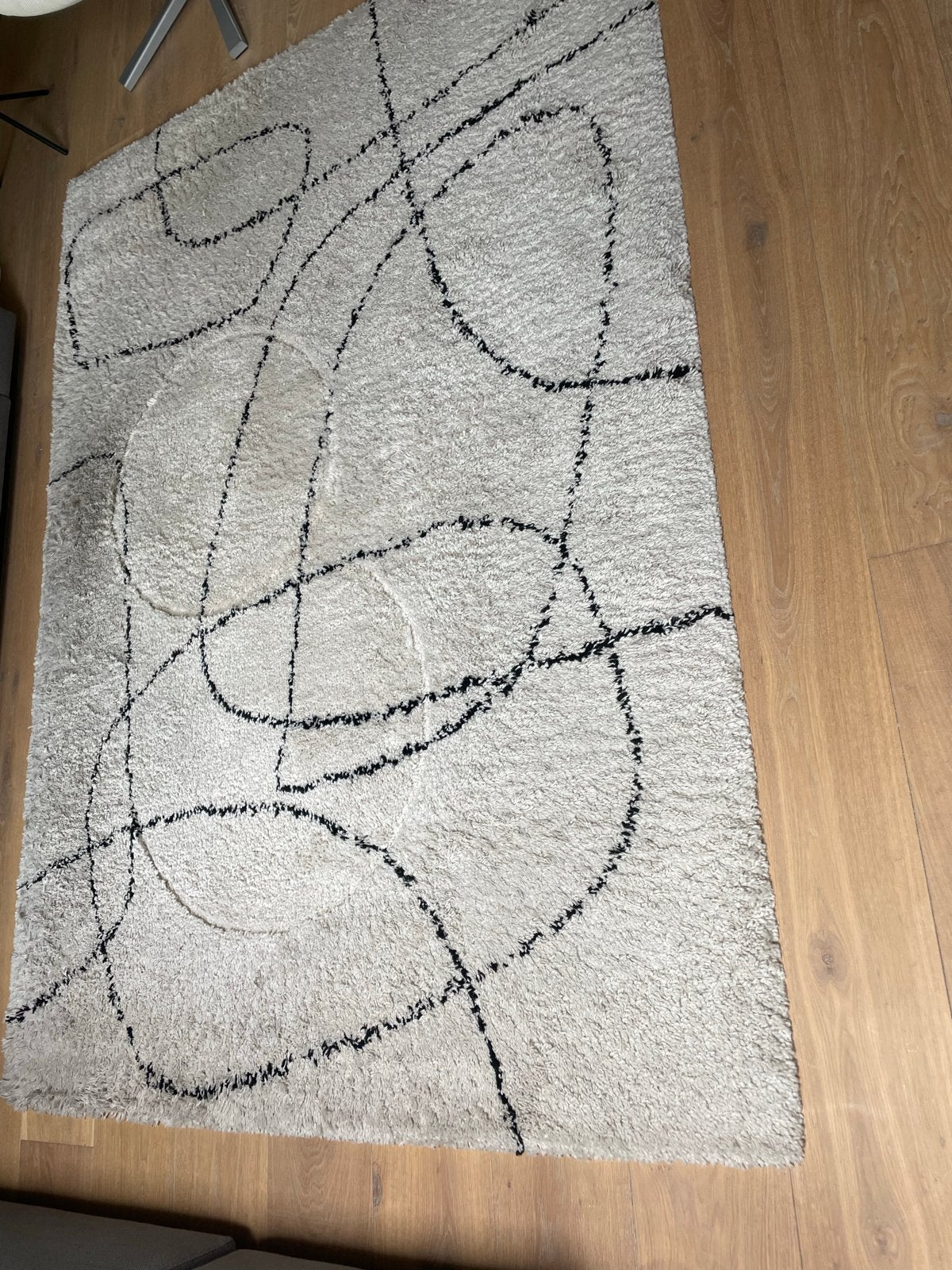 Karwei vtwonen Doodle vloerkleed 160x230cm, Ophalen, Gebruikt, 200 cm of meer, Crème