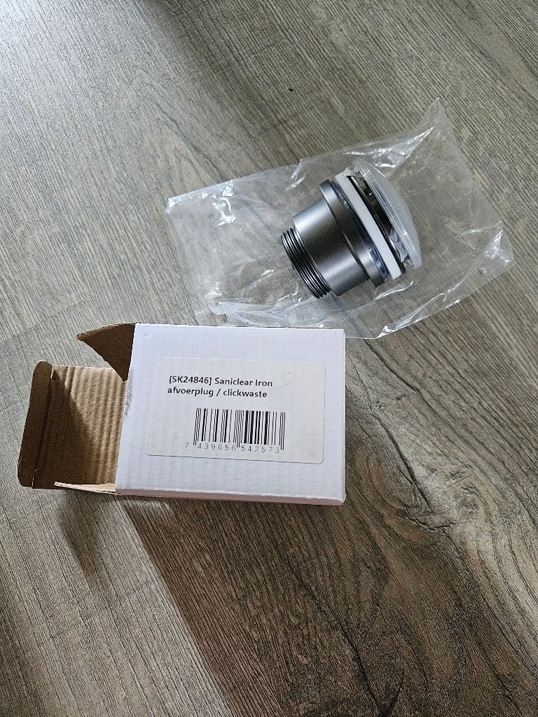 Saniclear Iron afvoerplug / clickwaste (gunmetal), Ophalen, Nieuw, Rvs, Overige typen