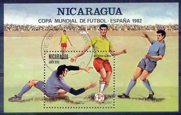 Nicaraqua 1982 M2245 blok 142 gest., Ophalen of Verzenden, Gestempeld, Midden-Amerika