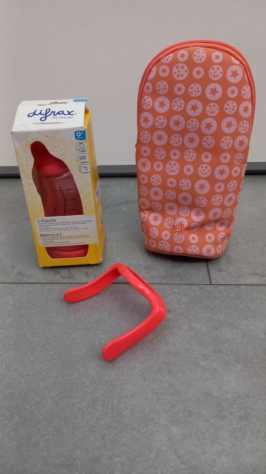 Nieuwe dirfax s fles klein met isolatie tasje en handvat, Kinderen en Baby's, Babyvoeding en Toebehoren, Ophalen of Verzenden