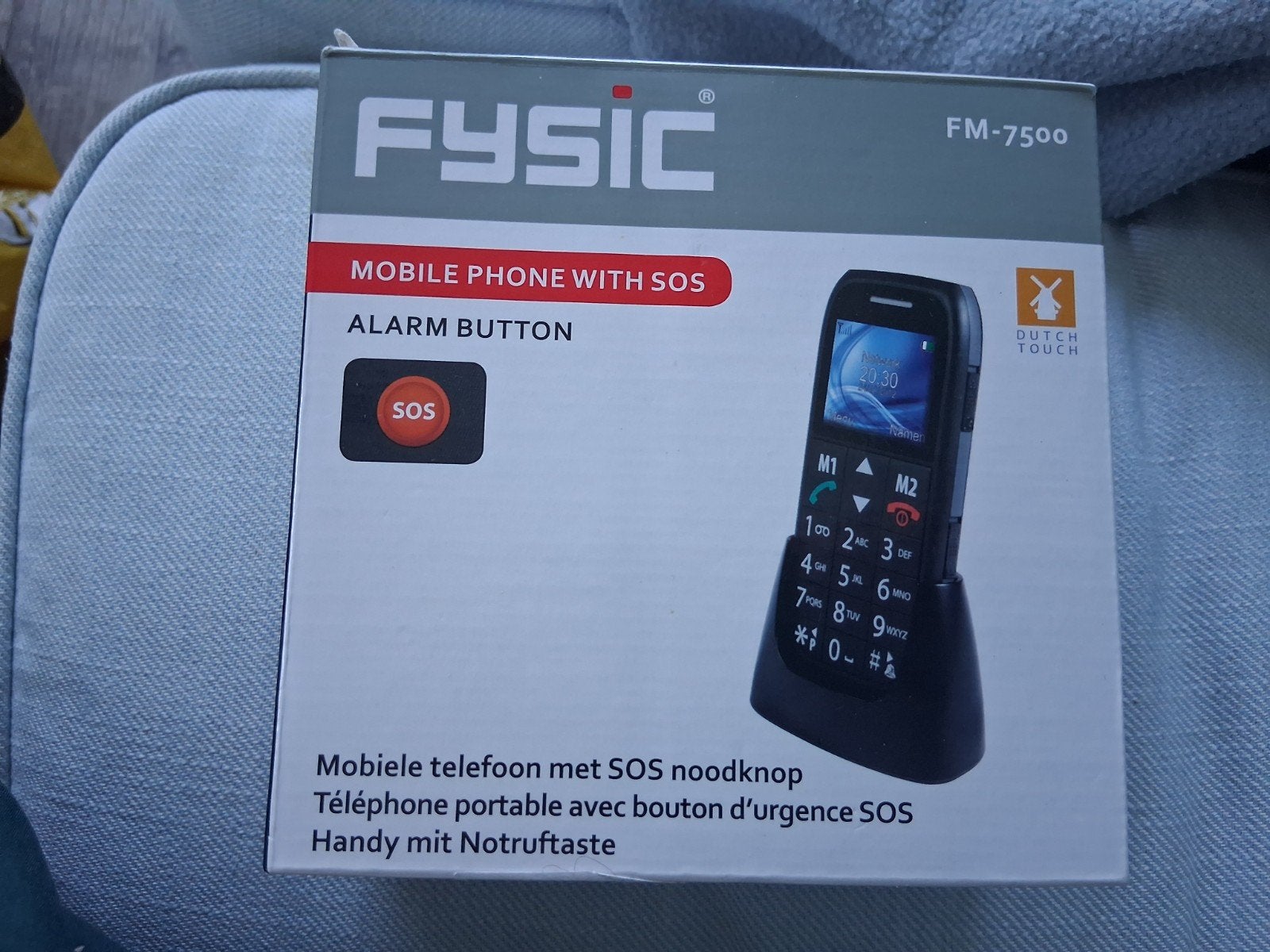 Fysic FM-7500 Seniorentelefoon met SOS-knop, Ophalen, Geen camera, Inklapmodel