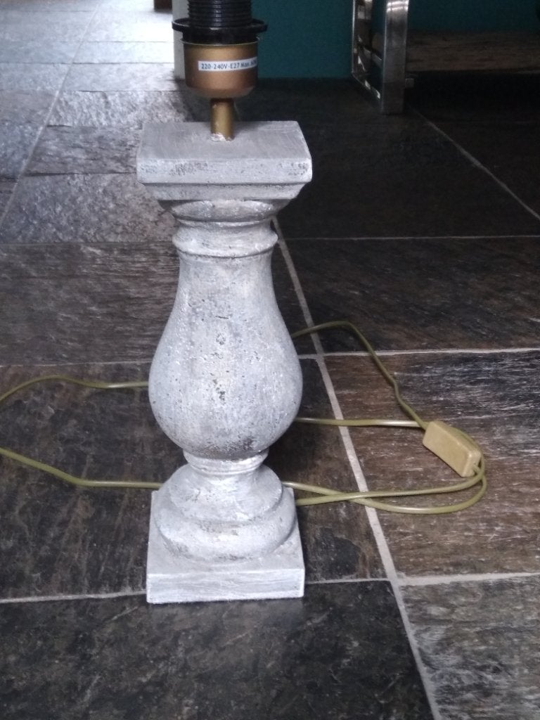 Mooie balusterlamp a la Aura Peeperkorn, Ophalen, Zo goed als nieuw, Steen/keramiek