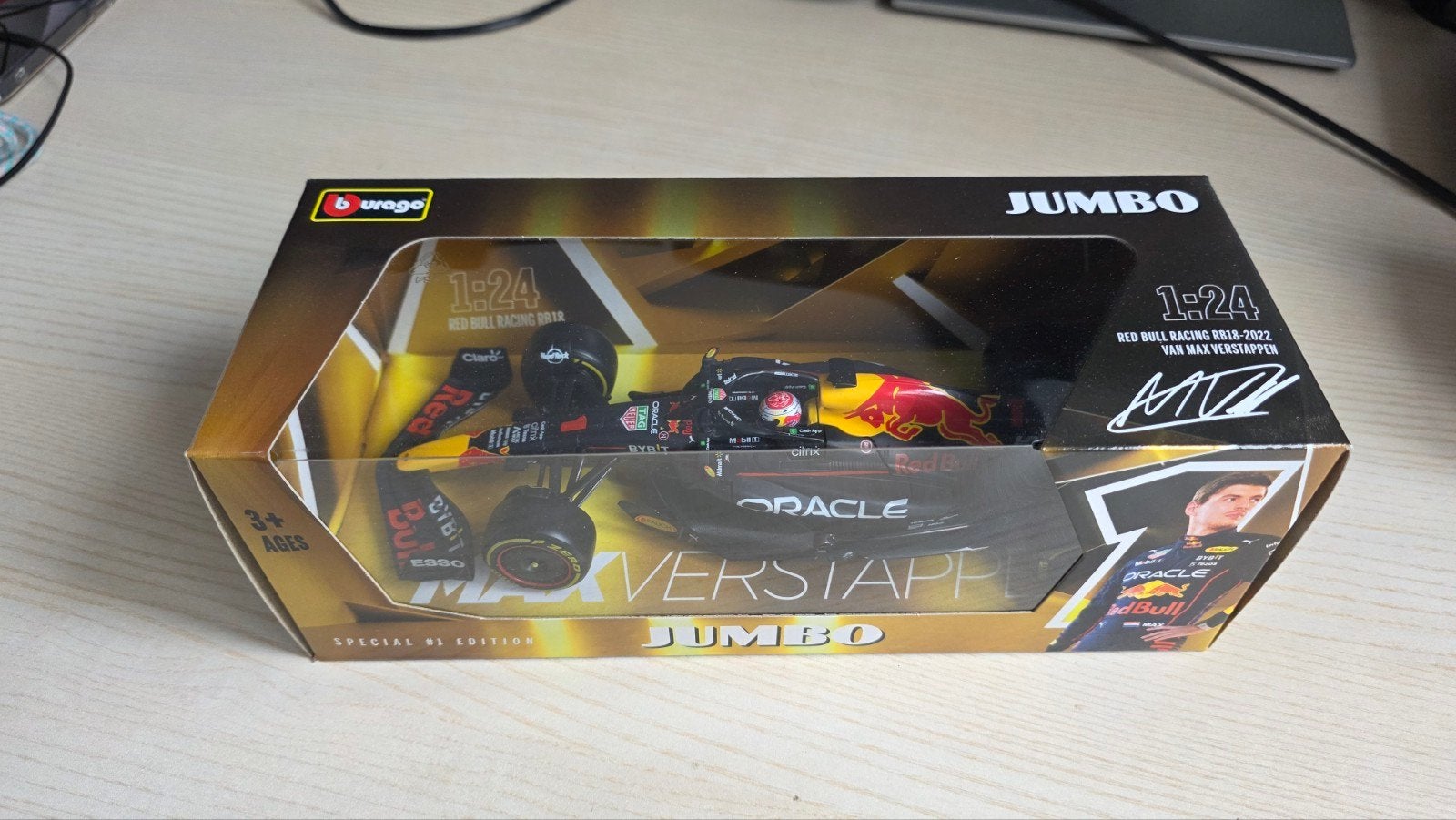 Max verstappen jumbo RB18 2022 NIEUW IN DOOS, Ophalen of Verzenden, Nieuw, Bburago