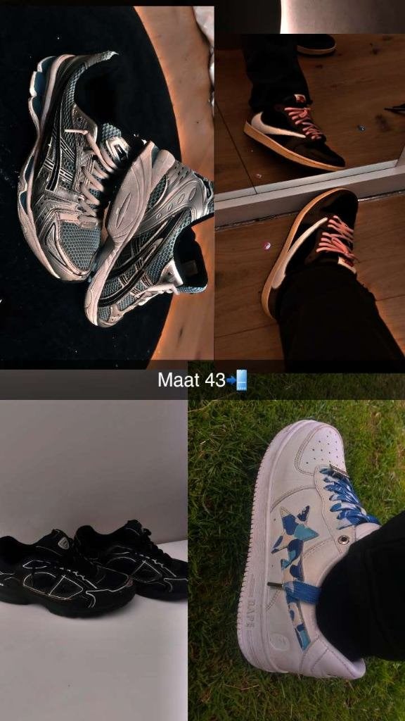 Assics dior channel en bape sneakers, Ophalen, Wit, Dior, Sneakers of Gympen