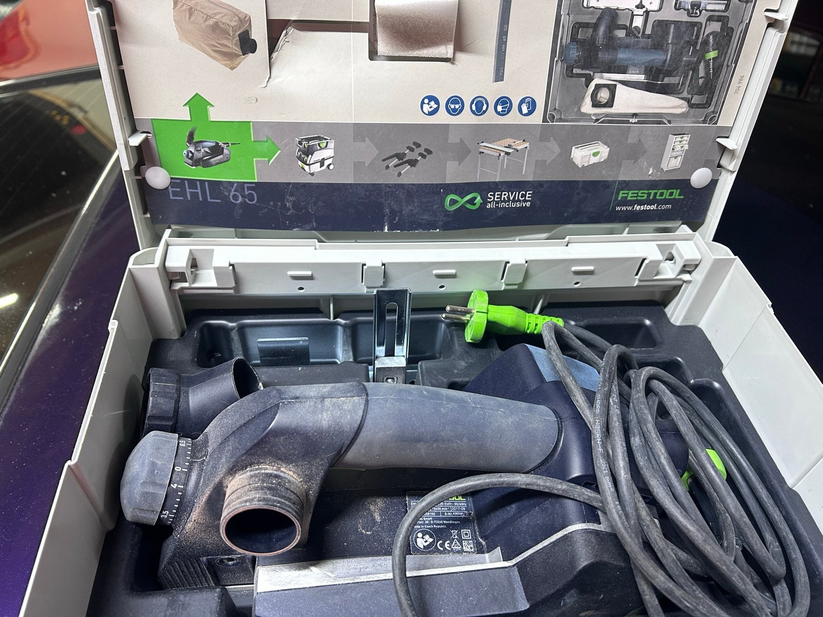 Festool EHL 65 EQ-Plus Eenhandsschaaf, Ophalen of Verzenden, Zo goed als nieuw, Elektrisch, Overige soorten
