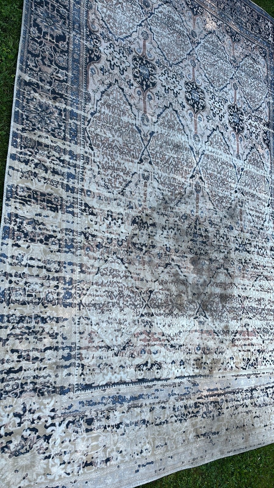 Vloerkleed apart kleed 290x200cm nu voor 30euro, Gebruikt, Blauw, 200 cm of meer, Ophalen of Verzenden