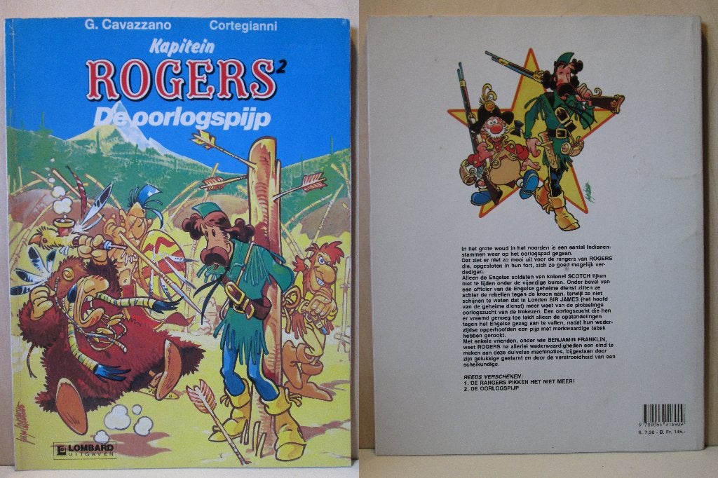Kapitein Rogers 2 - De oorlogspijp (SC), Eén stripboek, Ophalen of Verzenden, Gelezen, Corteggiani, Cavazzano