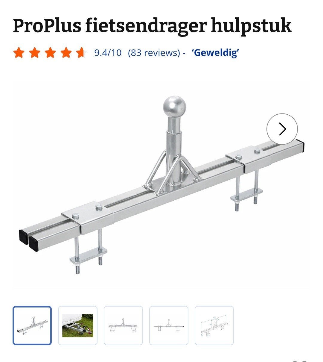 Houder voor fietsenrek, Ophalen