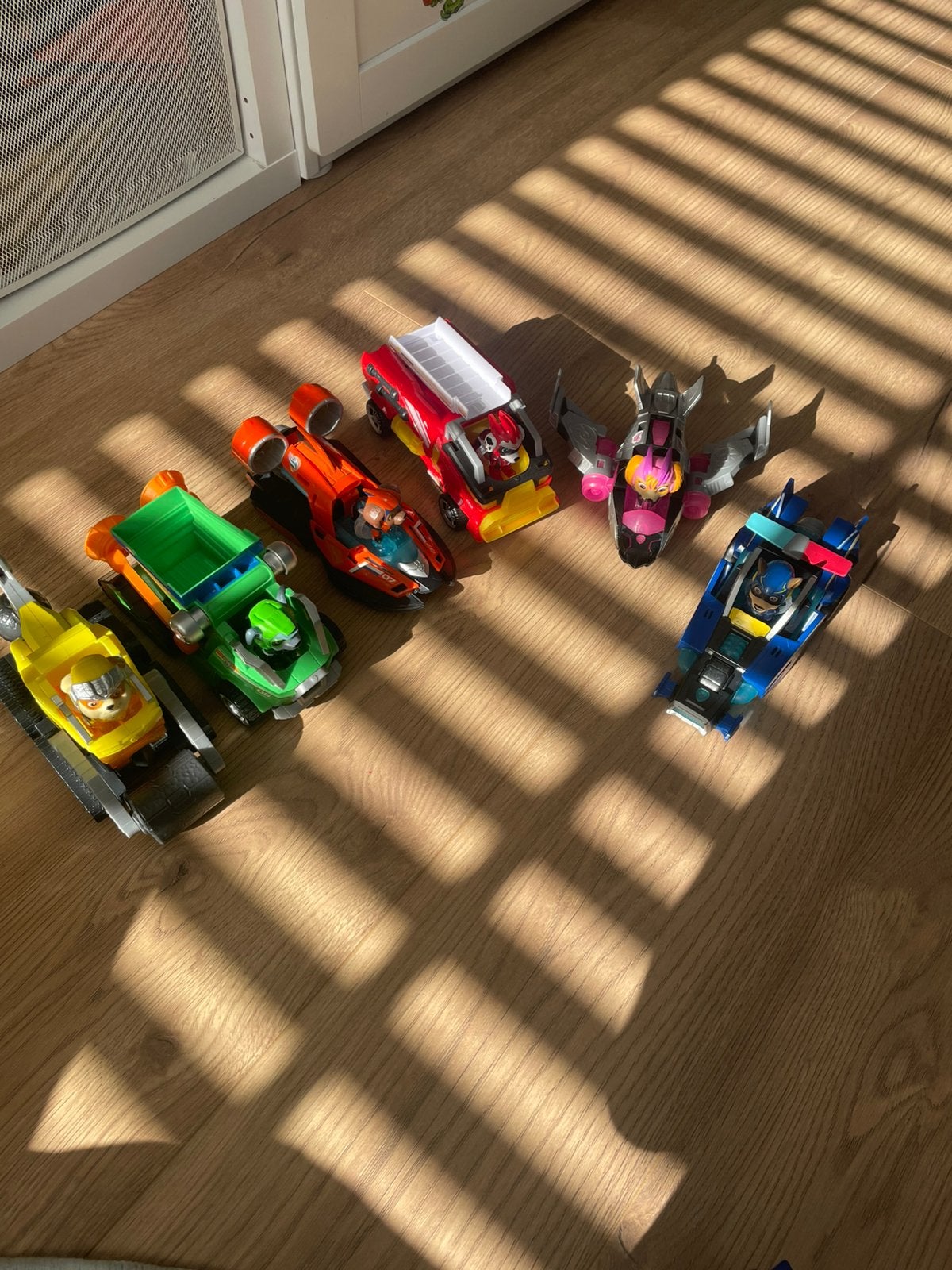 Paw Patrol mighty pups Set - 6 stuks, Ophalen of Verzenden, Gebruikt