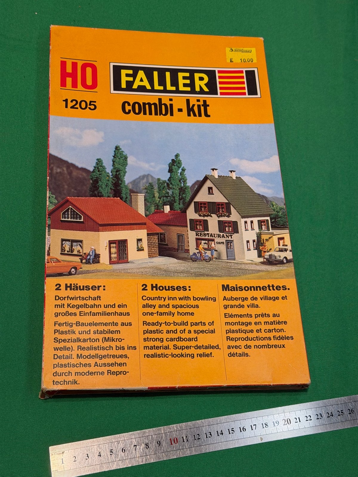 Faller H0 1205 Combi-Kit - 2 Huizen Modelbouw, Hobby en Vrije tijd, Ophalen of Verzenden, Zo goed als nieuw, Brug, Tunnel of Gebouw