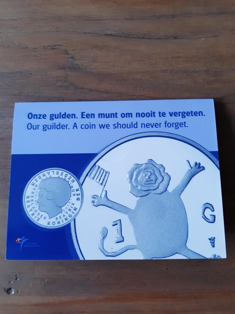 De laatste gulden 2001 unc kk f.29.3, Postzegels en Munten, Munten | Nederland, Ophalen, Koningin Beatrix, 1 gulden
