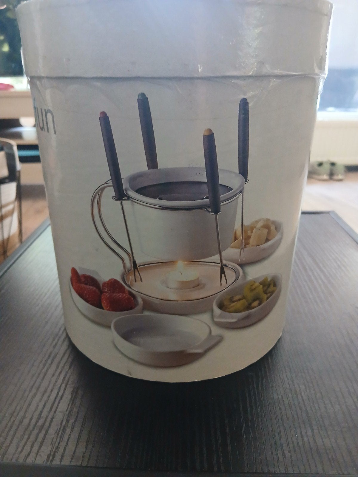 Chocofun chocolade fondueset met waxinelicht, Ophalen of Verzenden, Nieuw, Waxinelicht, Fondueset