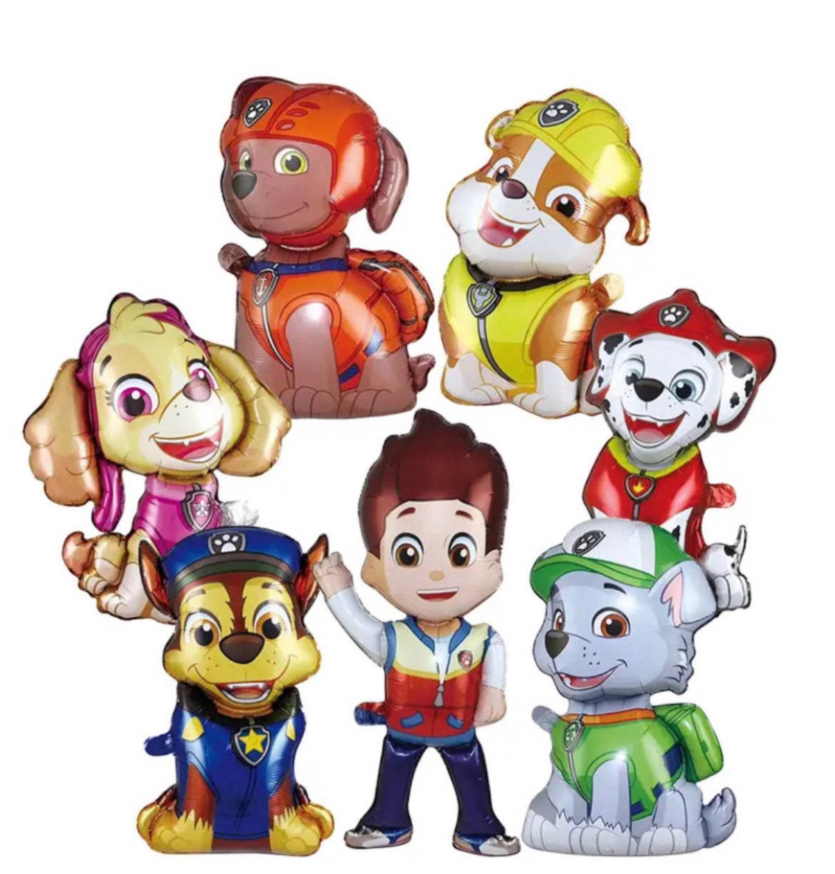 Paw Patrol figuur ballonset 7 stuks