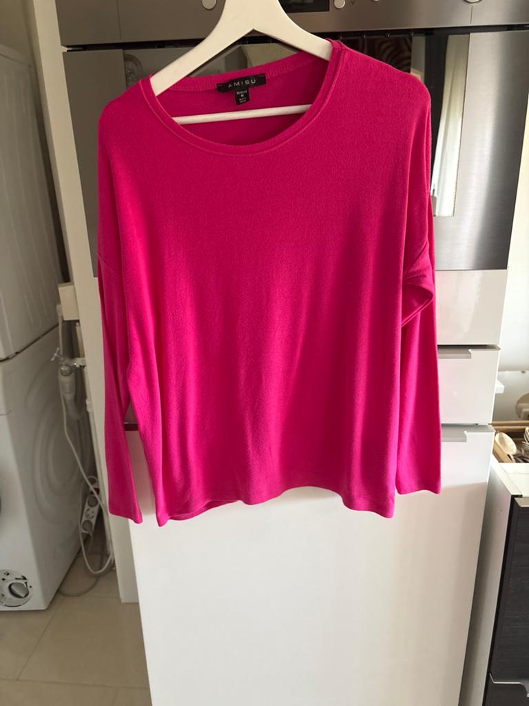 Amisu roze trui maat M, Ophalen of Verzenden, Zo goed als nieuw, Maat 36 (S), Roze