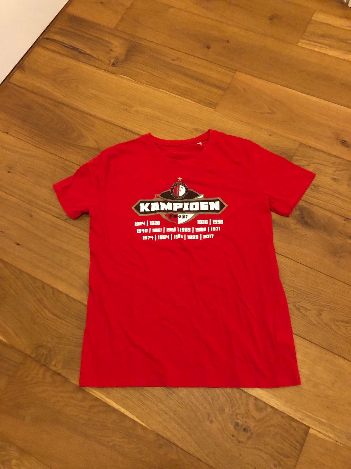 Feyenoord Kampioen 2017 T-shirt - Maat XXL, Ophalen of Verzenden, Zo goed als nieuw, Maat 56/58 (XL), Rood