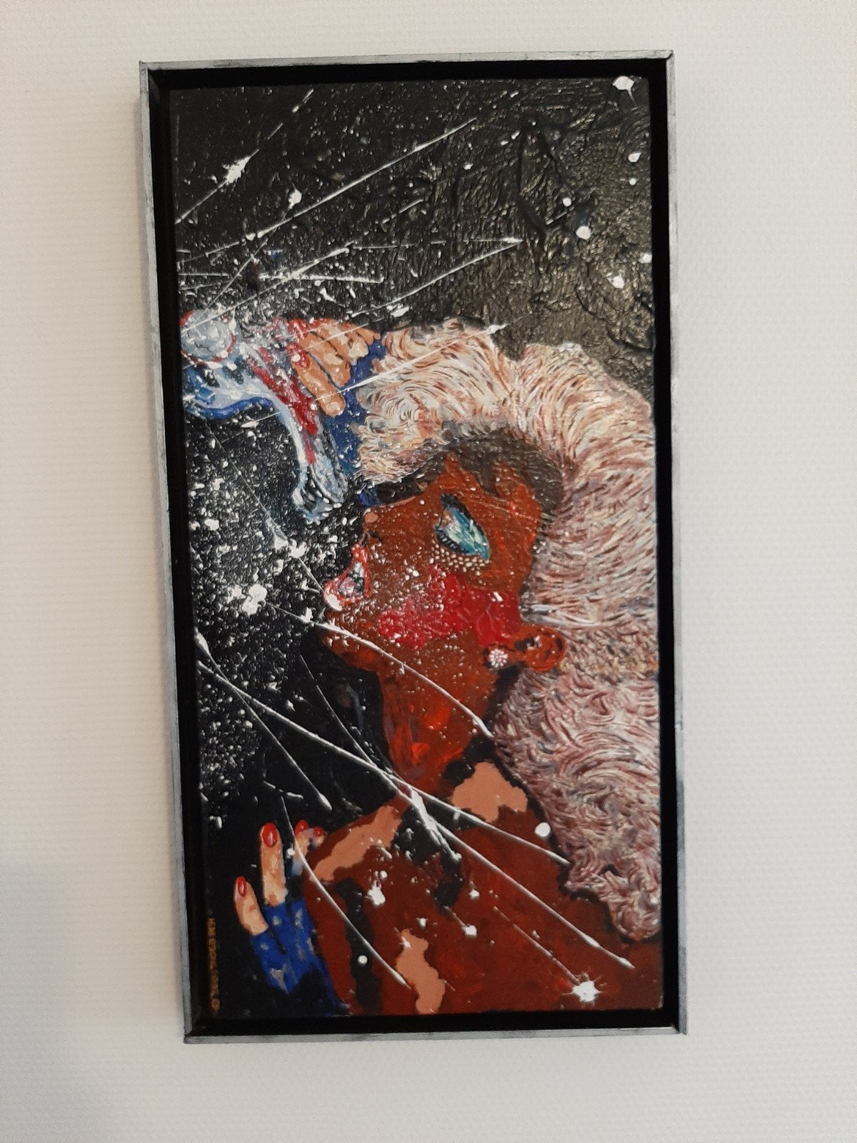 Schilderij portret vrouw popster, Ophalen of Verzenden