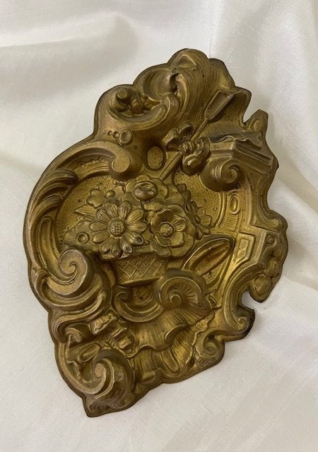 Antiek Frans bloemen Ormolu ornament Bronze Doré, Ophalen of Verzenden