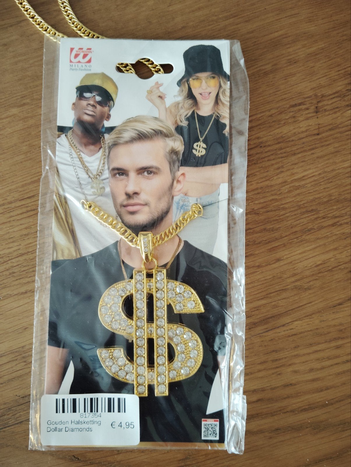 Gangster/Rapper Feestpakket: Ketting, Armband, Riem, Geld, Ophalen of Verzenden, Nieuw, Feestartikel, Carnaval