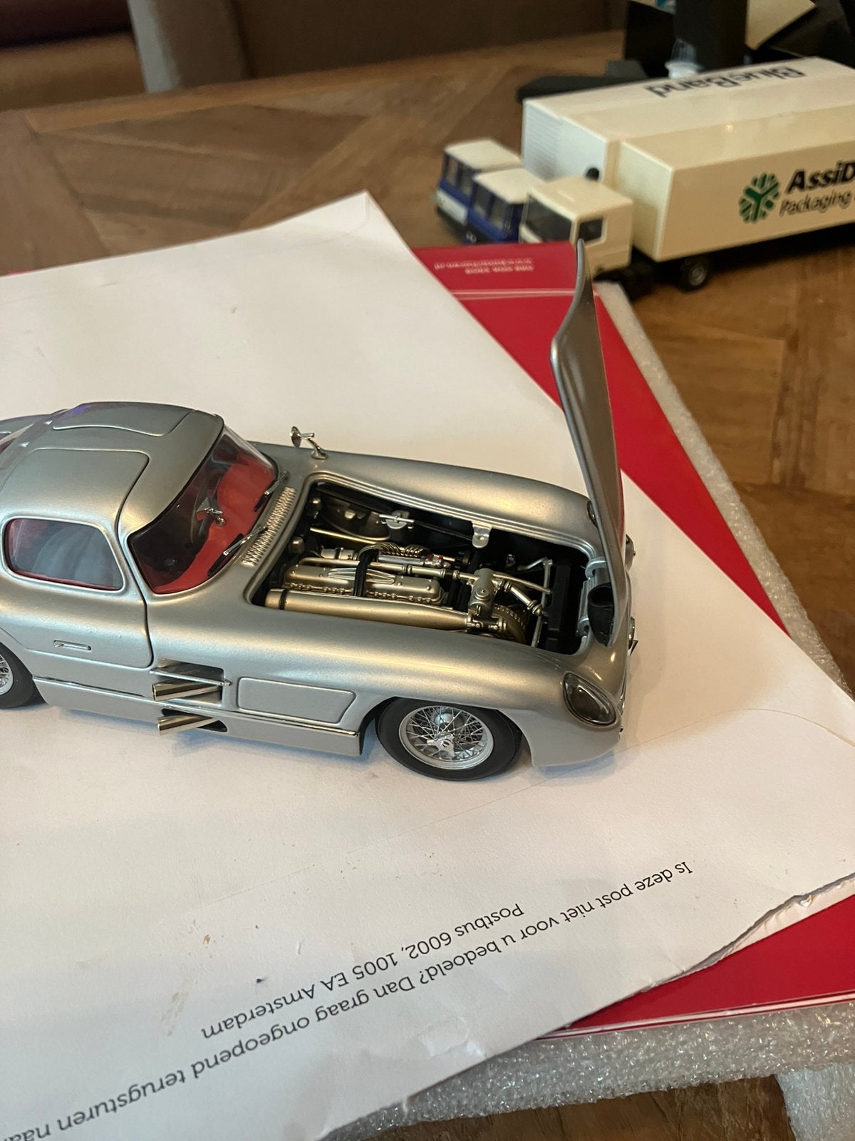 Mercedes-Benz 300slr 1955 van minichamps 1:24, Hobby en Vrije tijd, Ophalen of Verzenden, Nieuw, Auto, Overige merken