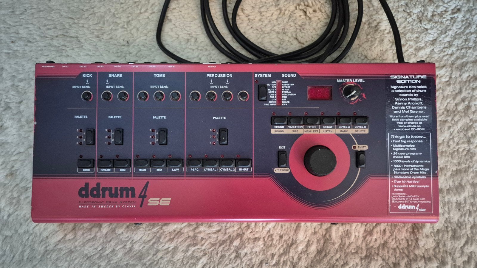 Ddrum 4 SE drums elektronisch midi triggers, Ophalen of Verzenden, Gebruikt