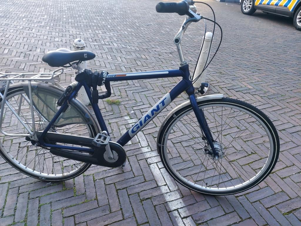 Giant fiets met versnellingen en bagagedrager, Fietsen en Brommers, Ophalen, Gebruikt, Versnellingen, Giant