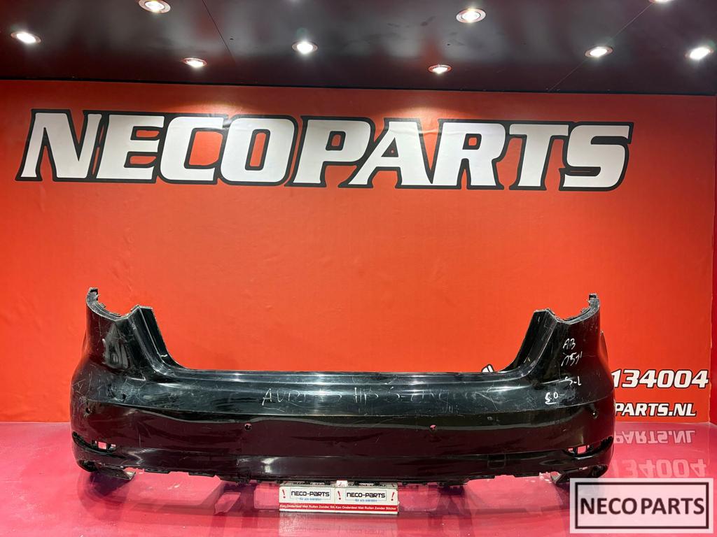AUDI A3 8V S LINE ACHTERBUMPER PDC ZWART ORIGINEEL, Auto-onderdelen, Carrosserie en Plaatwerk, Gebruikt, -, -, Achter