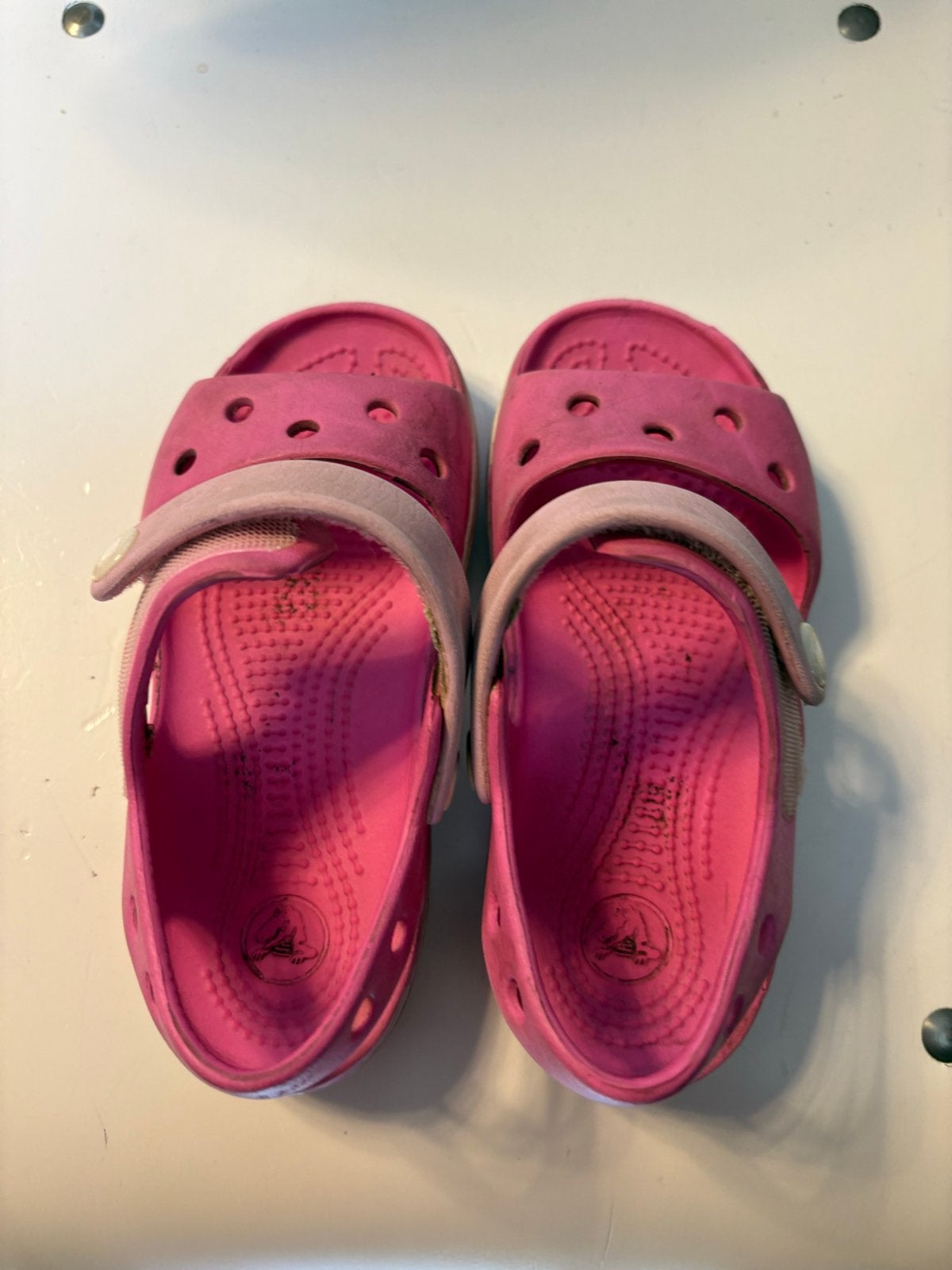 Roze Crocs sandalen maat 27/28 voor meisjes, Kinderen en Baby's, Kinderkleding | Schoenen en Sokken, Ophalen of Verzenden, Gebruikt