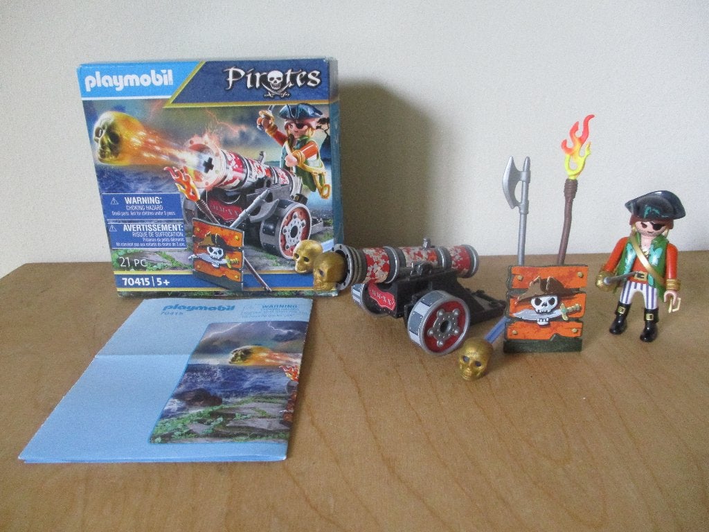 Playmobil 70415 piraat met kanon, Ophalen of Verzenden, Gebruikt, Complete set, Figuren