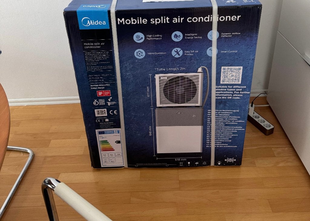 Midea Porta Split cool, Witgoed en Apparatuur, Ophalen, Nieuw, Wandairco, 3 snelheden of meer