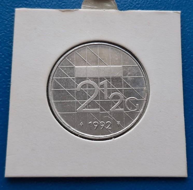 2 1/2 gulden 1992 - Beatrix in munthouder, Verzenden, Koningin Beatrix, 2½ gulden, Losse munt