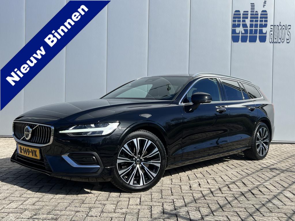 Volvo V60 2.0 B4 Plus Bright Navi Trekhaak Contourstoelen 36, 4 cilinders, 1634 kg, Leder en Stof, Origineel Nederlands