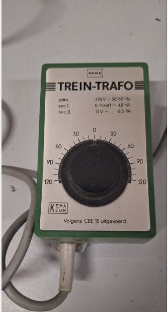 Trein-Trafo: Vintage Modelspoor Transformator, Overige merken, Transformator of Voeding, Gebruikt, Gelijkstroom