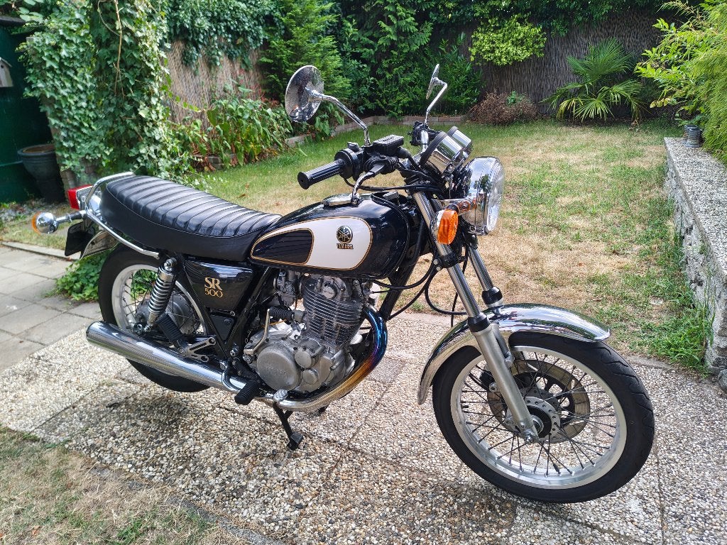 Yamaha SR500 48T donkerblauw - belastingvrij vanaf januari, Occasion, Particulier, Minimaal motorrijbewijs A2, Handgeschakeld