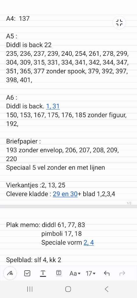 Diddl blaadjes en briefpapier, Verzamelen, Verzenden, Gebruikt