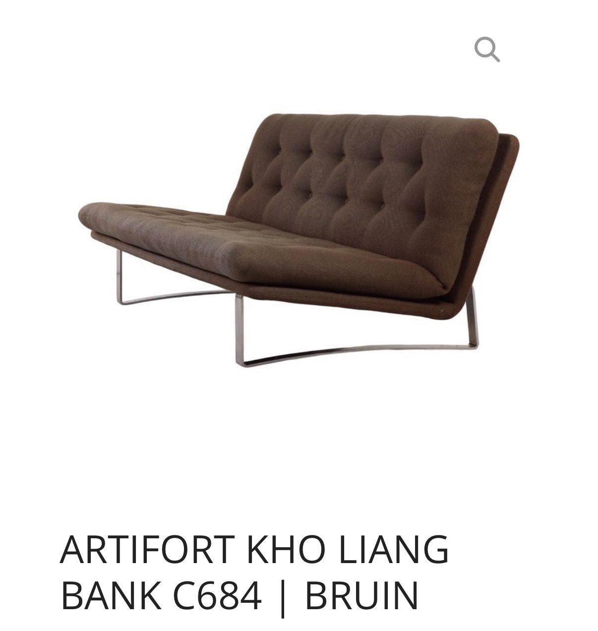 C684 Design bank Kho Liang Le - Artifort, Huis en Inrichting, Ophalen, Gebruikt, Tweepersoons, 75 tot 100 cm
