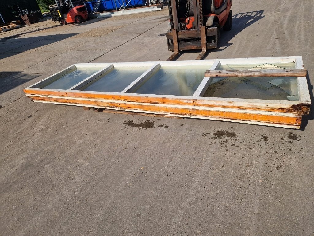 Hardhout kozijn, Gebruikt, Raamkozijn, Inclusief glas, 75 tot 150 cm