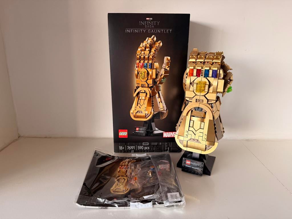 Lego 76191 Infinity Gauntlet z.g.a.n., Marvel, Lego, Ophalen of Verzenden, Zo goed als nieuw