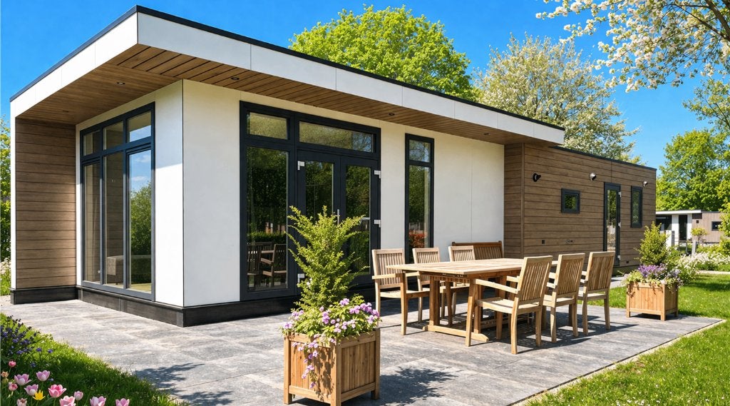 Chalet in de Betuwe (Gelderland); NIEUW & DIRECT beschikbaar, Gelderland, 2 slaapkamers, Verkoop zonder makelaar, Chalet