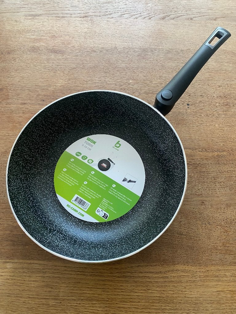 TE KOOP wokpan, Ophalen, Nieuw, Aluminium, Wok