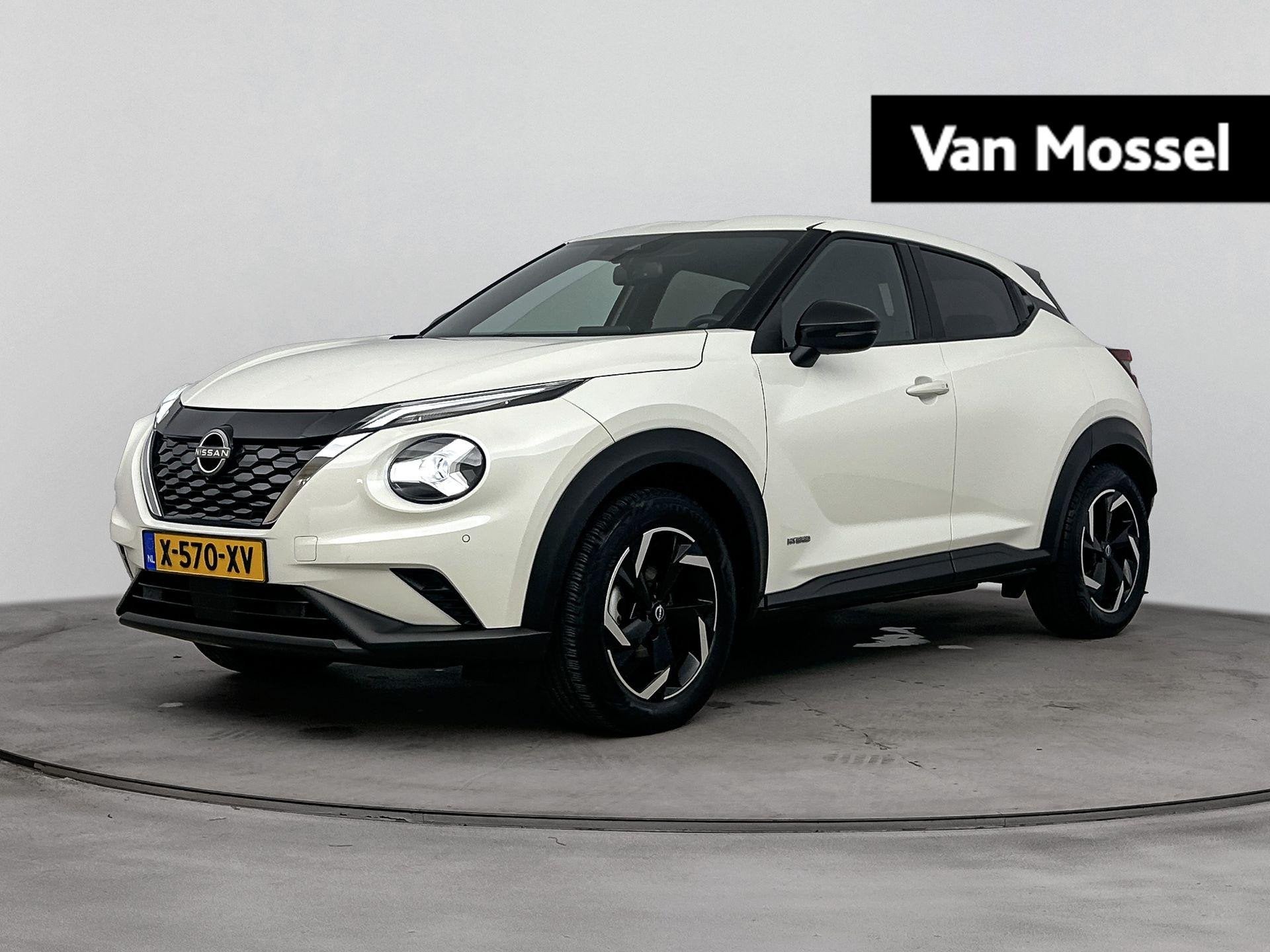 Nissan Juke 1.6 Hybrid N-Connecta | Camera achter | Parkeers, Auto's, Gebruikt, Automatische klimaatregeling, Wit, Origineel Nederlands