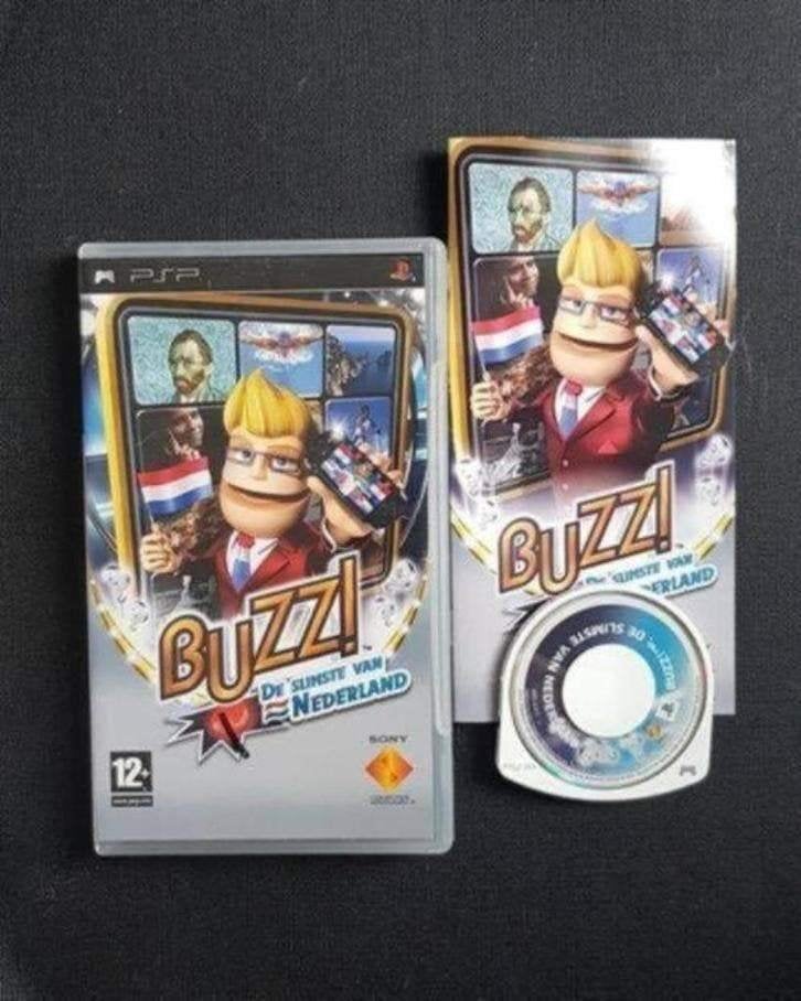 PSP | Buzz! De Slimste van Nederland, Spelcomputers en Games, Puzzel en Educatief, Gebruikt, 1 speler, Ophalen of Verzenden