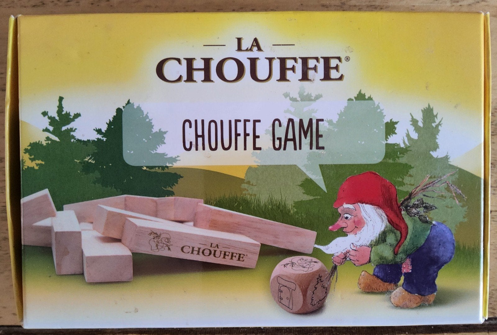 La Chouffe Chouffe Game - Stapelspel, Drie of vier spelers, Ophalen, Zo goed als nieuw, La Chouffe