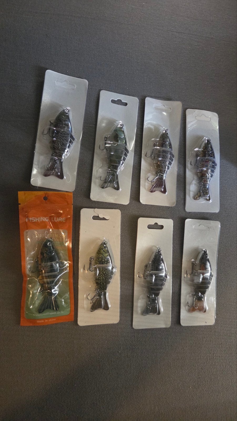 Nieuwe Kunstaas Set – 8x Multi-Jointed Swimbaits (10cm / 15g, Ophalen of Verzenden, Nieuw
