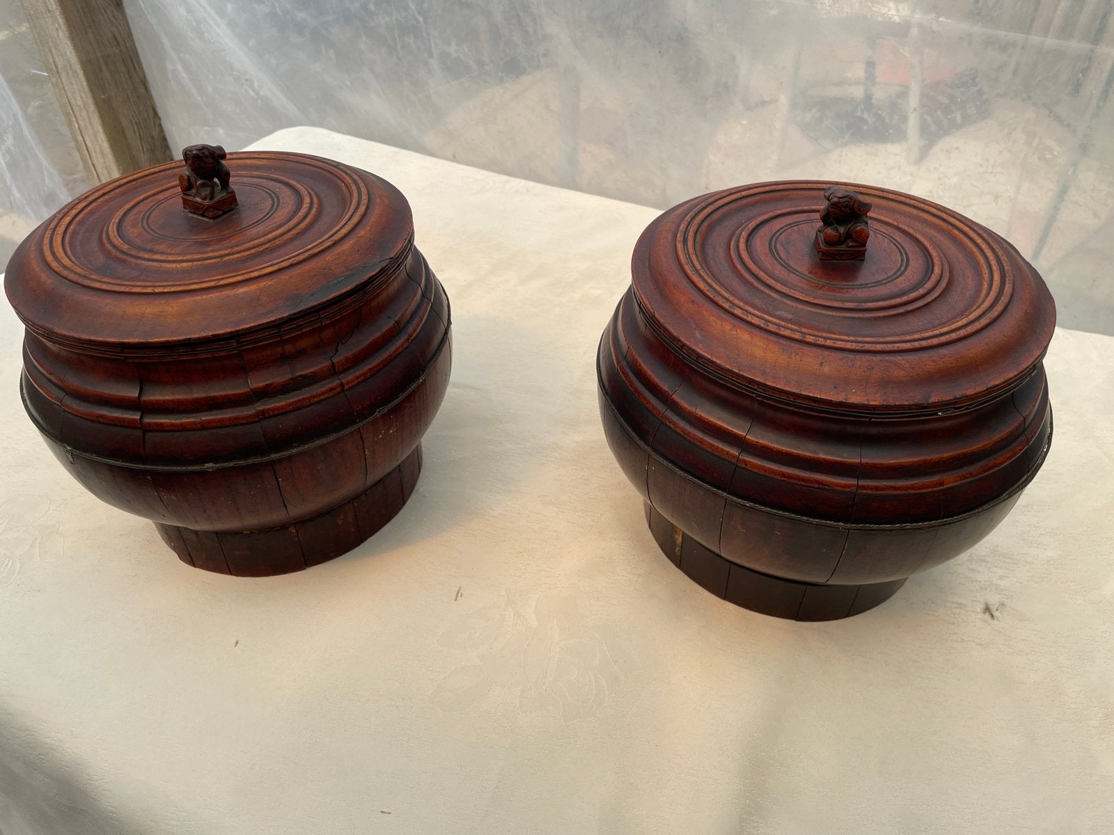 Antieke Chinese voorraadpotten / rijstpotten (Qing-dynastie), Ophalen of Verzenden