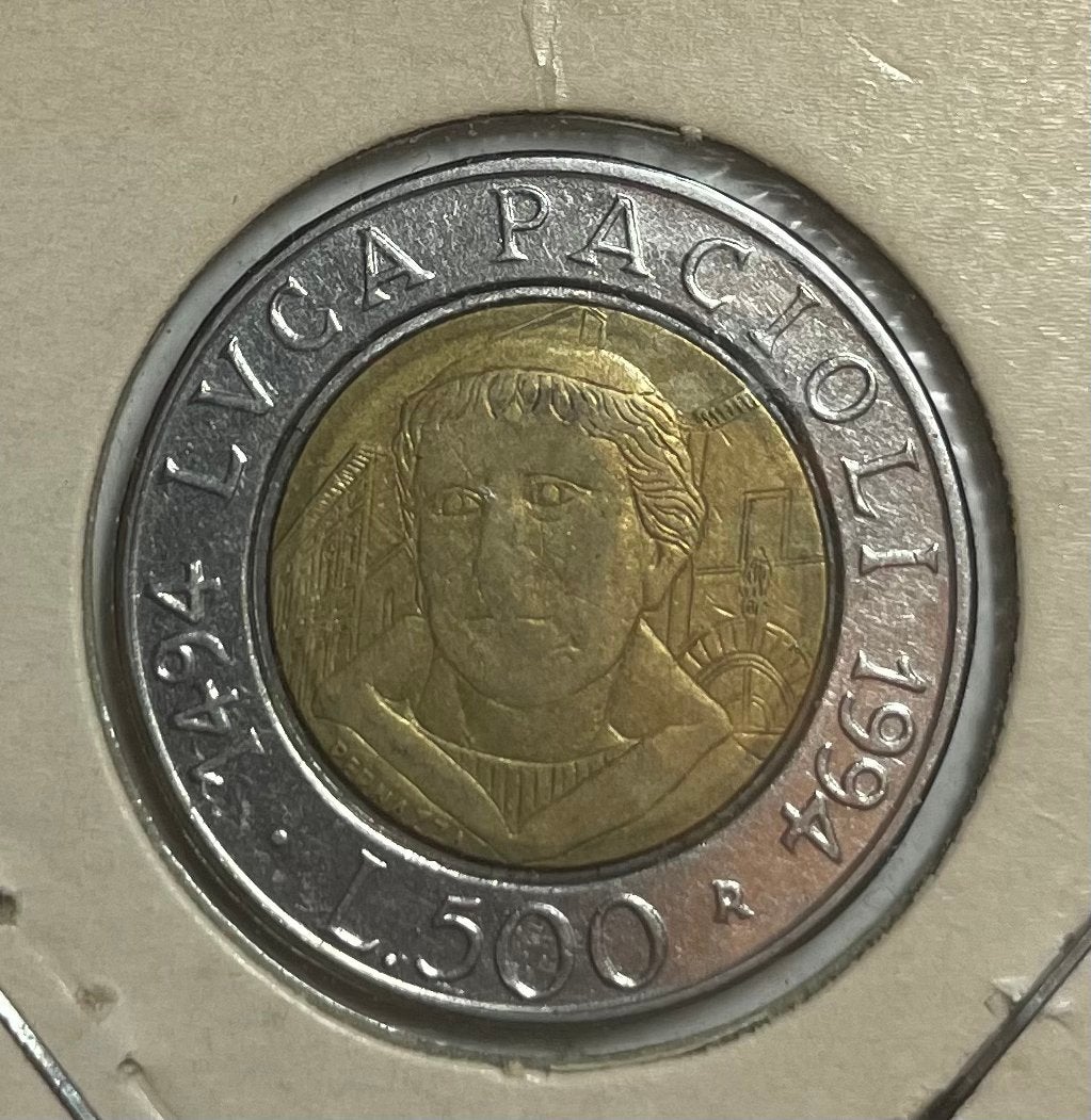 500 lire Italië 1994, Ophalen of Verzenden